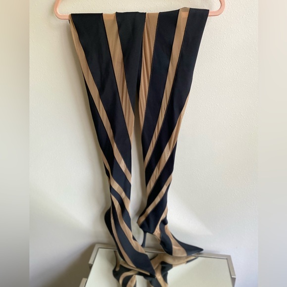 Like new JIMMY CHOO x Mugler over-the-knee sock boots 41 - Picture 12 of 14